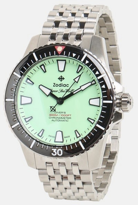 조디악 오토매틱 손목시계 실버 ZO3560 (관부가세포함가)