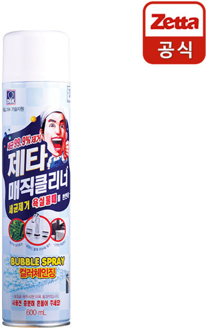 제타 매직클리너 에어로졸 600ml 에어졸, 1개