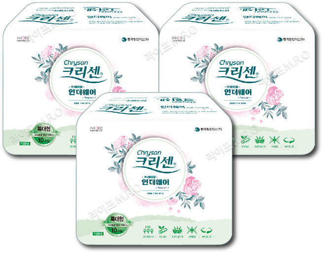 크리센 성인용 팬티기저귀 프리미엄 언더웨어, 10개입, 3개, 특대형