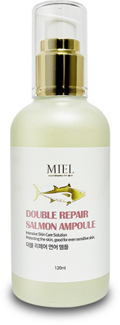 미엘 더블 리페어 연어 앰플 피부 미백 주름 개선 에센스 에쎈스, 1개, 120ml