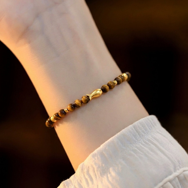 테라스톤 A+급 천연호안석 운을 끌어오는 물고기 팔찌 행운석 재물운 시험운