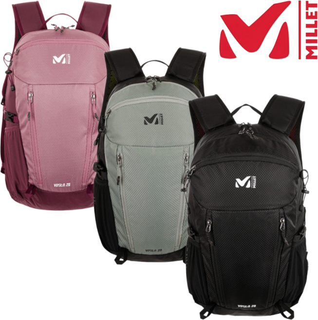 [정상가: 158 000원] 밀레 남여공용 산행 배낭 레인커버 20L 등산가방 백팩 등산 캠핑 여행 일상 외출 낚시, B블랙