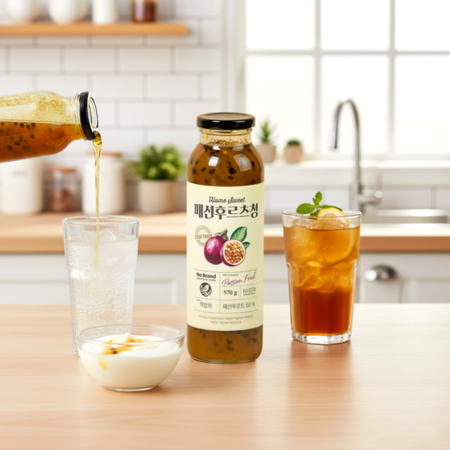 노브랜드 상큼한 열대과일 패션후르츠청, 1개, 1개입, 570g