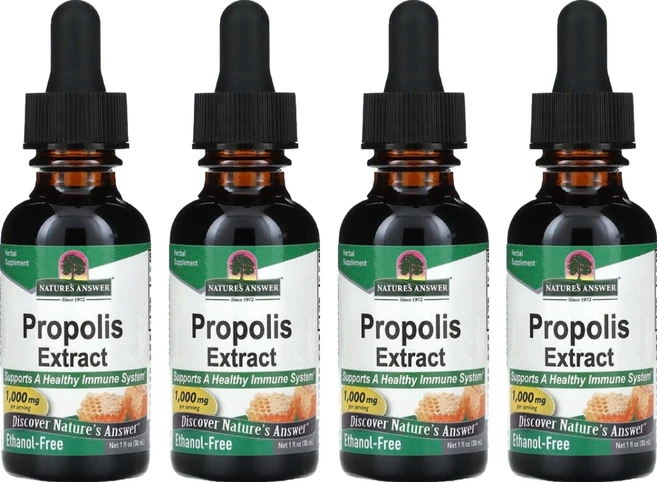 네이쳐스앤서 프로폴리스 1000mg 리퀴드, 4개, 30ml - 쿠팡