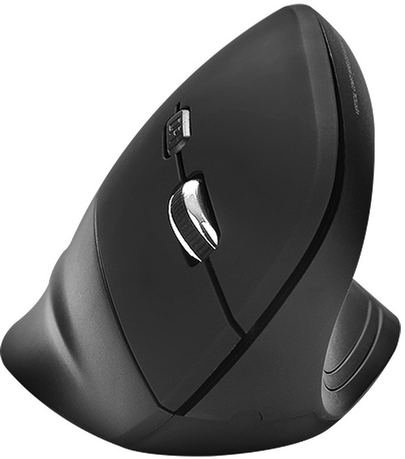 코시 에르코 손목보호 버티컬 무선 마우스 M2017WL, 블랙