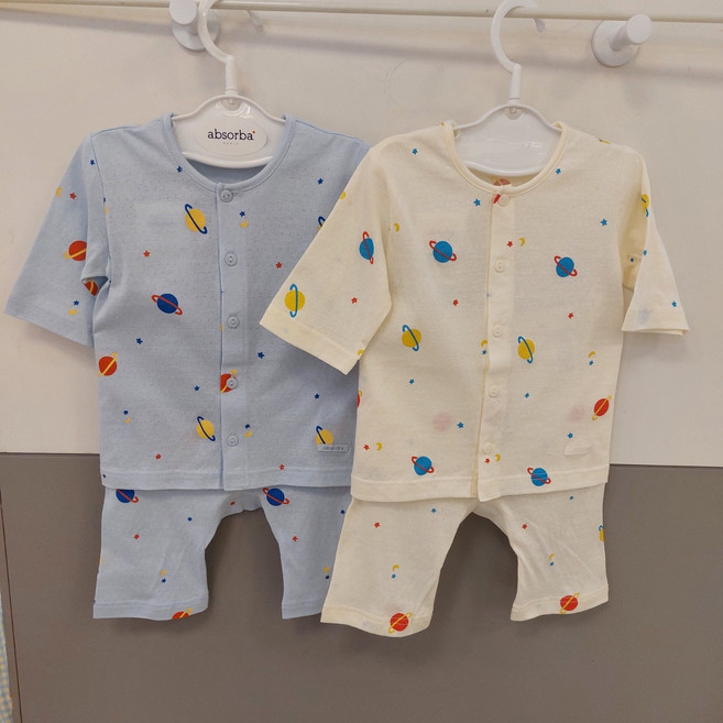 압소바 40%세일 순면 소재로 촉감이 좋은 유아 7부 여름 내의