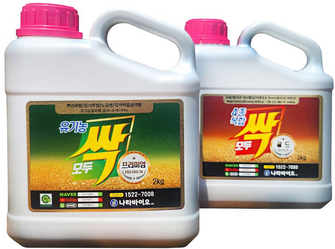 나라바이오 모두싹 프리미엄2kg 4종복합골드2kg 세트, 2개, 2kg