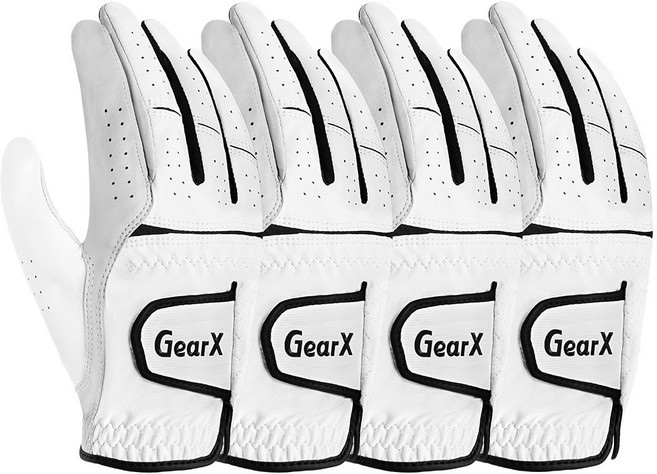 기어엑스 T726 테크 알파 골프장갑 흰색 남성 오른손 4P, 화이트_T726, 4개