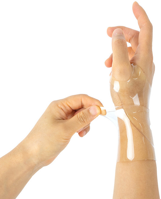 위드고 실리콘 손목보호대 방수 남녀공용 프리사이즈, 투명, 2개