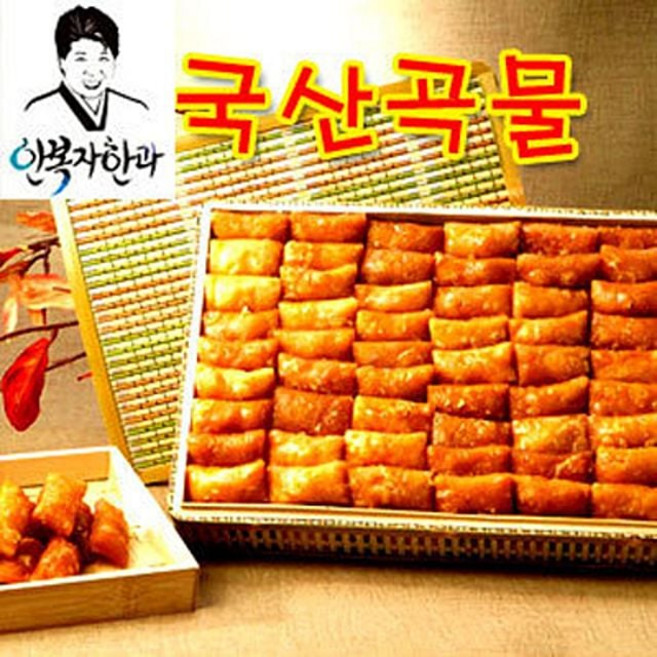 설 추석 명절 선물세트 찹쌀약과 안복자한과 우리밀약과, 1kg, 1개