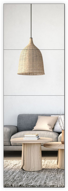 Olivet 일상도구 부착형 아크릴 벽거울 30 x 40 cm, 회색(30×40cm)