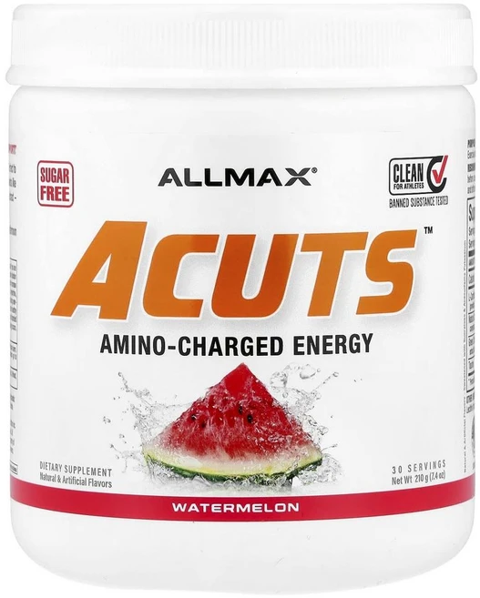 올맥스 에이컷츠 아미노 에너지 수박맛 ALLMAX ACUTS™ Amino-Charged Energy Watermelon 210g, 1개 - 쿠팡