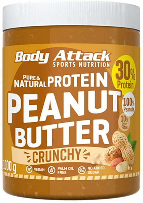 바디 어택 무지방 무설탕 바삭바삭 땅콩 버터 1kg, 1개