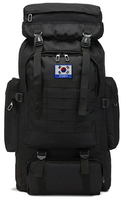 대용량 밀리터리 캠핑 백팩 80L