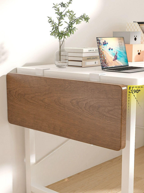 접이식 테이블 확장 보드 연장 선반 책상 무타공 탁자 월넛 보드 40x20 블랙, 월넛 보드 40x20 화이트