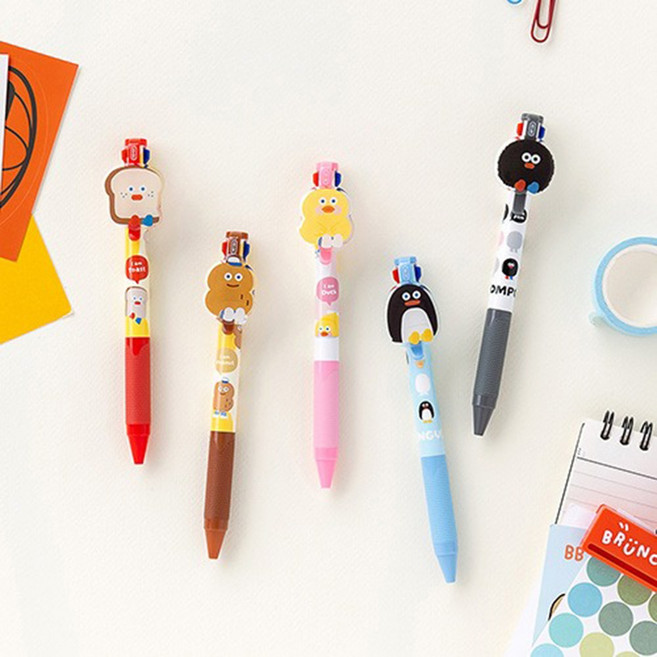 아트박스/로마네 Brunch Brother 3색 젤펜, 피넛