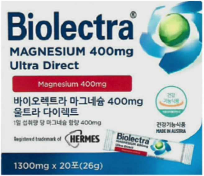 바이오렉트라 헤어메스 마그네슘 400 울트라 다이렉트, 1개, 26g