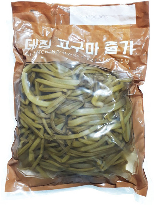 운학무역 운학 데침 고구마 줄기 1Kg 소금에 절여 보관후 데쳐 만든 삶은 데친 이강산닷컴, 10개