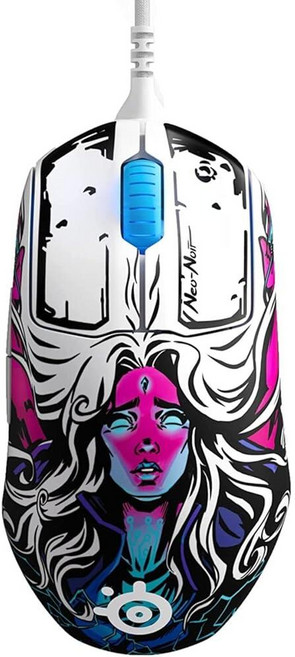 SteelSeries Prime Neo Noir - FPS 게이밍 마우스 18 000 CPI TrueMove Pro 광학 센서 프로그래밍 가능한 버튼 5개 마그네틱 스위치 화려, SteelSeries Prime Neo Noir - F, 1개