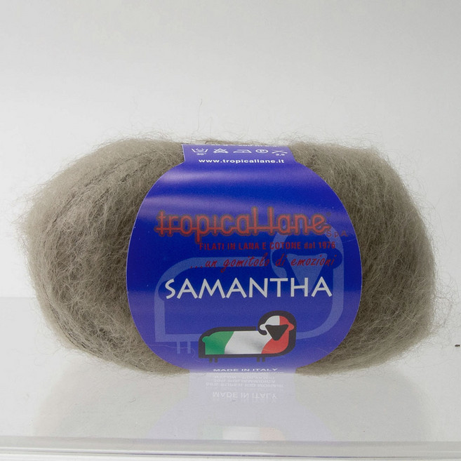 사만다 모헤어 뜨개실, 1159.코코넛브라운, 1개