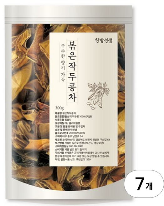 한방선생 볶은 작두콩차, 300g, 1개입, 7개