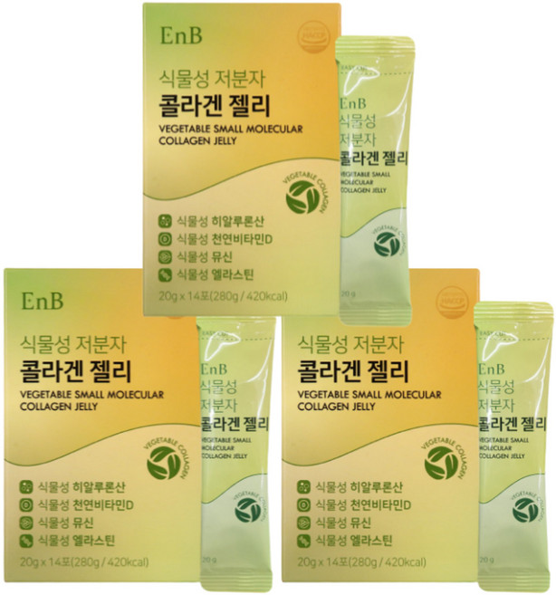 뮤신글로우 초저분자 어린콜라겐 먹는리쥬란 뮤신 젤리, 3개, 14회분