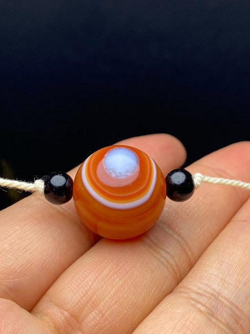 天眼天珠 圓珠 吊墜 配飾 鎖骨珠 掛件, 如圖所示, 1個