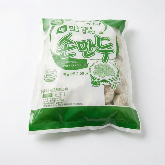 아하 메밀손만두 1.4KG x9개, 144g