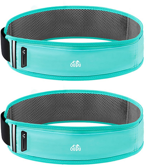 모노치 포러너 플립벨트 벨크로 러닝벨트, 2개, 민트