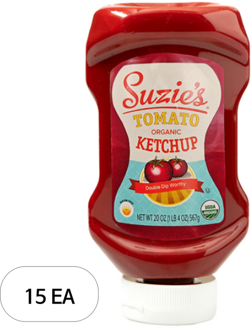 수지스 유기농 케첩, 567g × 15개