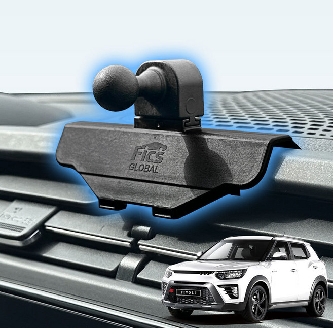 픽스글로벌 티볼리 전용 차량용 핸드폰 거치대 마운트, 마운트 단품, 신형 더 뉴 티볼리 마운트