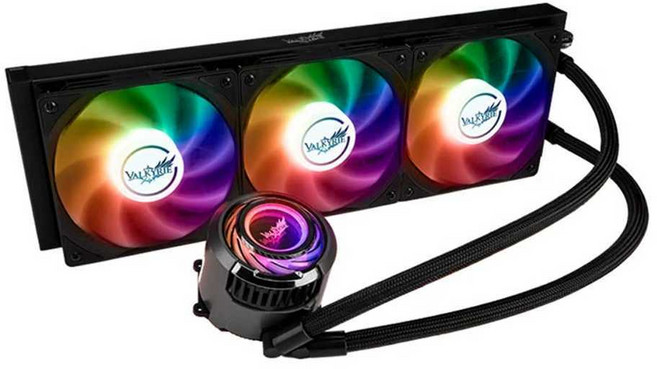 VK VALKURIE 발키리 A360 수냉 CPU 쿨러 ARGB C280, GL360 RGB 블랙+ 허브, 1개