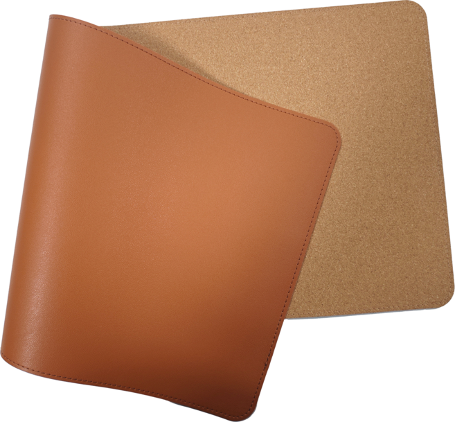 15종 가죽 와이드 키보드 패드 데스크 매트 양면 코르크 장패드, 90X45CM, 1개, 브라운