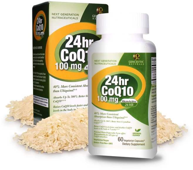 젠시어틱내츄럴스 24hr CoQ10 100mg 브이캡, 1개, 60정 - 쿠팡