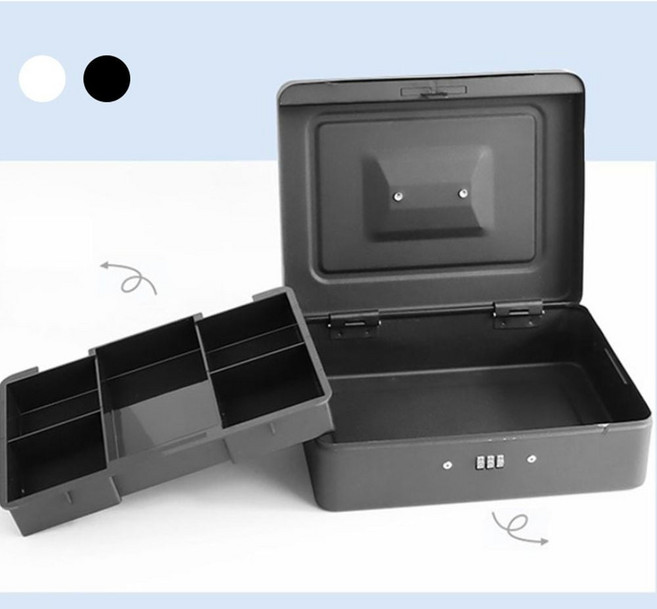키밍 돈통 수납함 비밀 귀중품수납 보물상자 미니 all*625WP, 1개, 250 대형_화이트