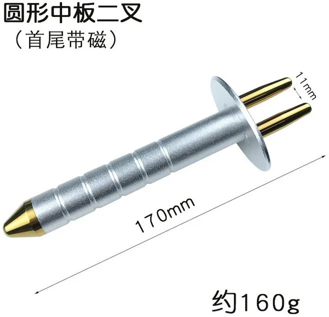 티타늄 합금 스트레이트 헤드 분리형 자기 마사지 스틱 경추 수동 자오선 산성 방전, 06 1PCS