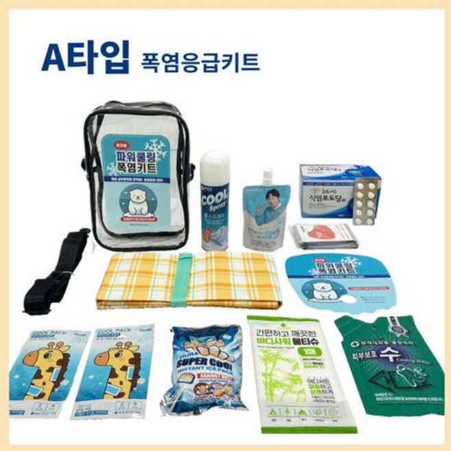 폭염키트 파워쿨링 온열질환 대비 A형, 1개