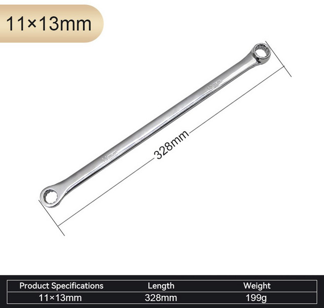 여분의 더블 박스 항공 하드웨어 매화 수리 특수 평면 자동차 세트 렌치 24MM 엔드 도구 메트릭 길어진, 11 13, 1개