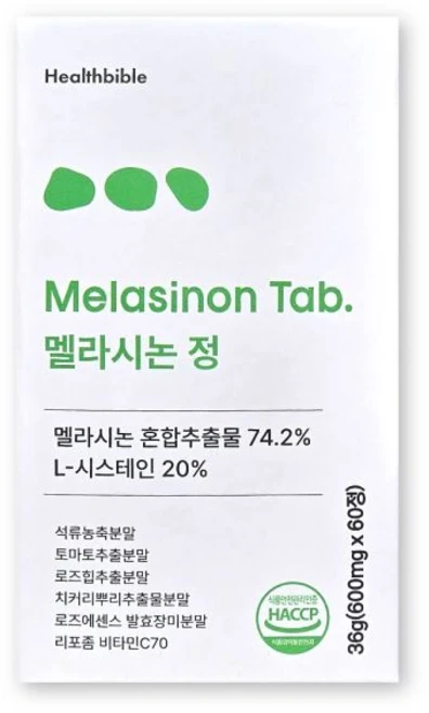 멜라시논 정 기미 잡티 엘시스테인, 1박스, 60회분 - 쿠팡