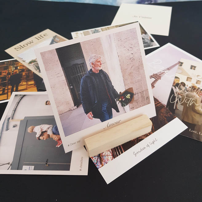 BM Store 원목 명함 꽂이 사진 홀더 카드 엽서 거치대(소)