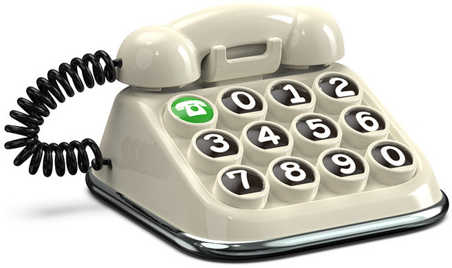 라나야 아날로그 레트로 전화기 차량용 주차 번호판, 1개, 화이트