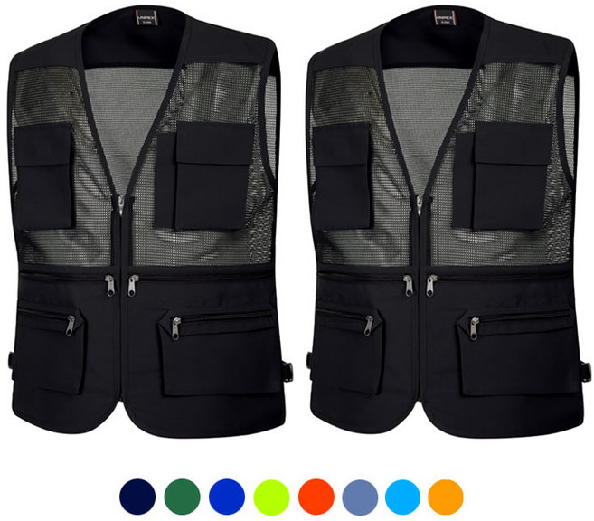 [유니폼플라자] 경량 여름 망사조끼 2P 작업복 조끼 UP-V12REX