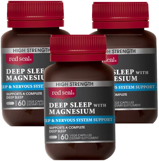[red seal] 레드씰 딥슬립 with 마그네슘 60정, 3개 - 쿠팡