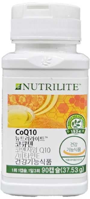 암웨이 뉴트리라이트 코큐텐 90캡슐 항산화작용 혈압감소도움 영양제 건강기능식품, 90정, 1 - 쿠팡
