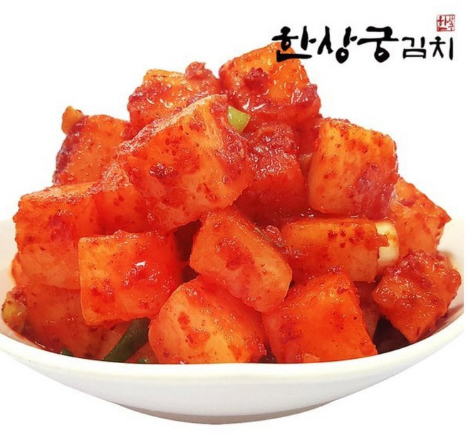 한상궁김치 한입 깍두기 HACCP 전재료 국내산, 1개, 2kg