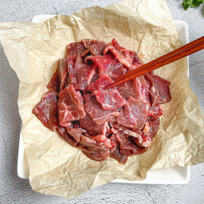 베스트밀 호주산 전각 앞다리 소고기 국거리용 250g x 4팩 (1kg)