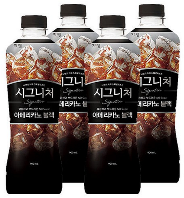쟈뎅 시그니처 아메리카노 블랙, 900ml, 4개