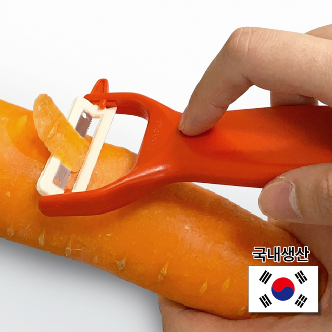 온스코리아 국산 야채 감자칼 필러, 1개, 레드