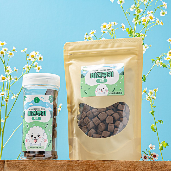 주베베 비건 제로 쿠키 / 강아지 변냄새 관리 기능성 간식, 2개, 350g