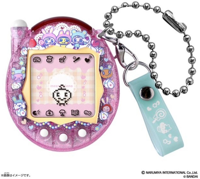mezzo piano 電子寵物機 粉色亮片款 附珠鍊吊飾, 日版 V3(現貨)